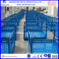 Foldable Stackable Galvanized Wire Steel Container for Warehouse Storage